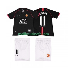 Maillot de Foot Manchester United GIGGS 11 2007 2008 Extérieur Retro - Enfant